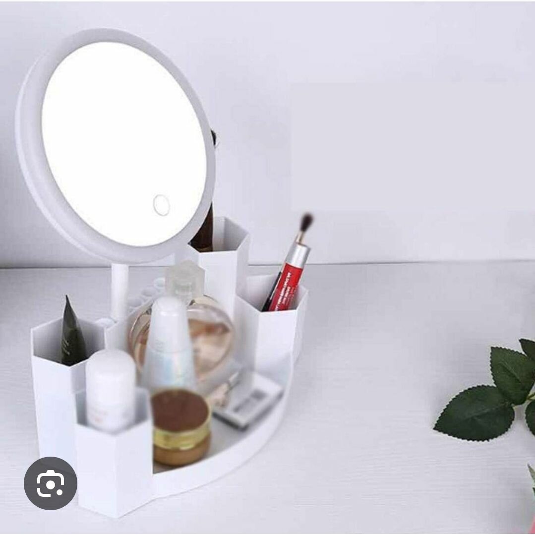 Miroir LED avec organiseur