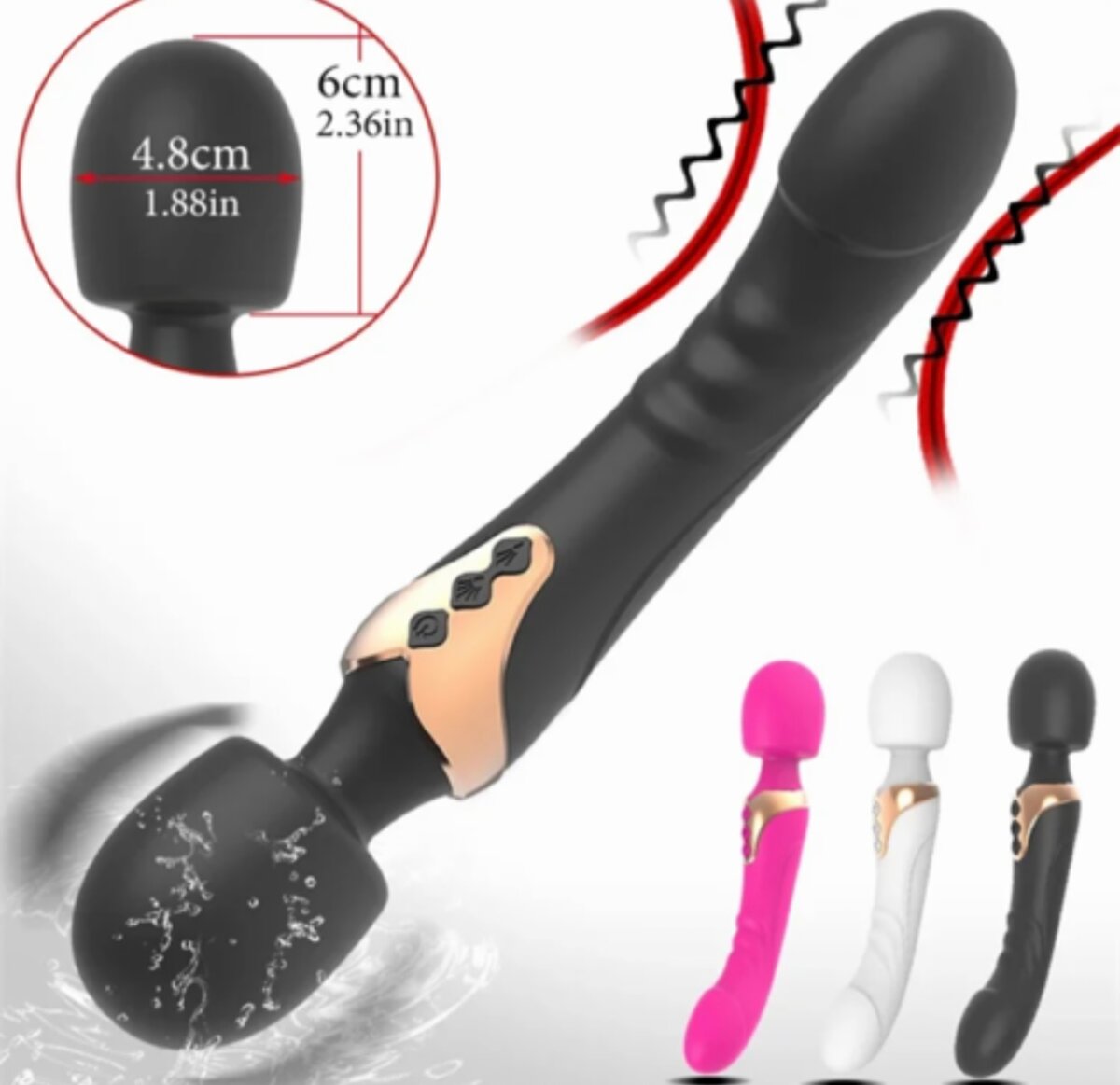 Vibromasseur flexible puissant