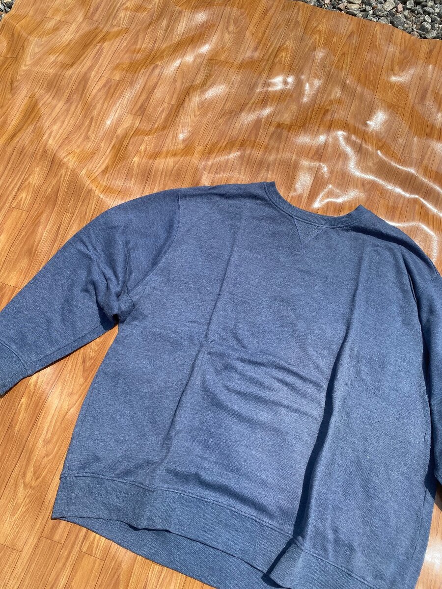 Plain blue black sweatshirt
