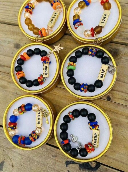 Customized beaded bracelets