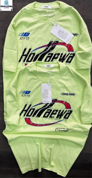 T-shirt graphique verte homme