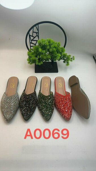 Mules fantaisie femme A0069 strass