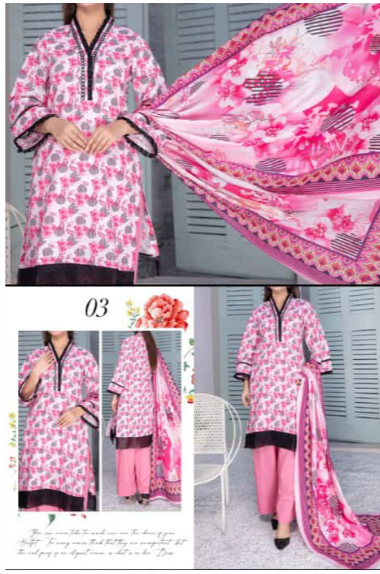 Three-piece with print