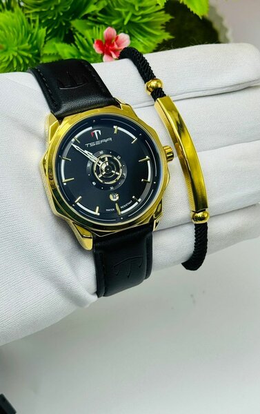 Montre Homme Élégante Dorée