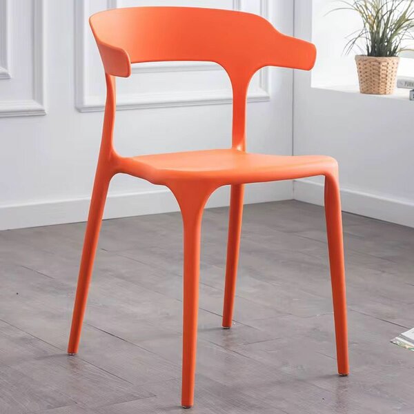 Chaise design moderne orange