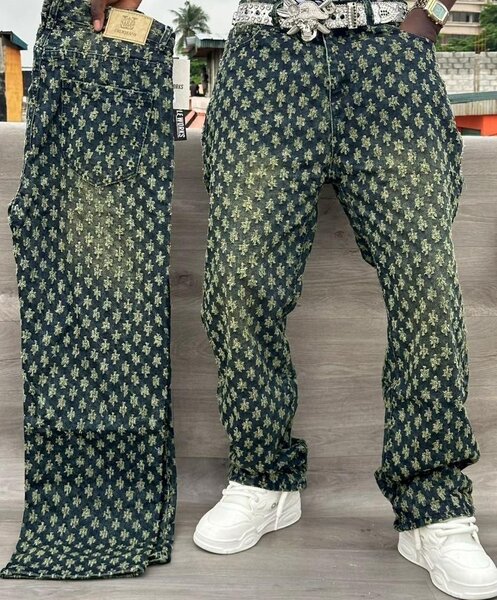 Pantalons en jean imprimé tendance