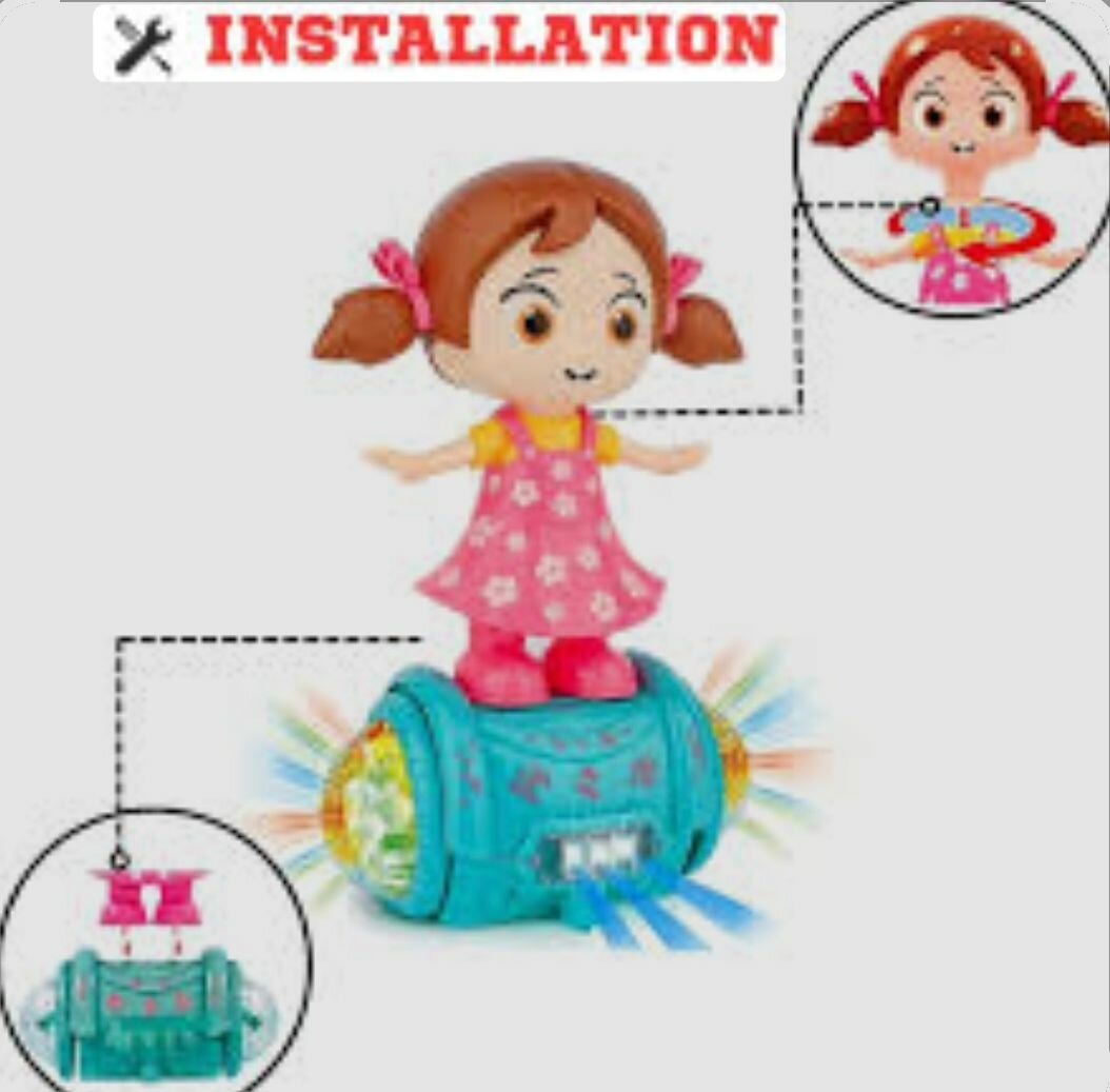 Poupée musicale lumineuse 3D