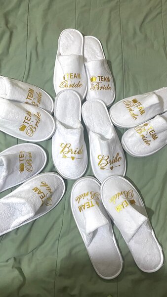 Chaussons Bride Team personnalisés