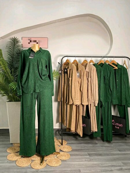 Ensemble pyjama femme vert