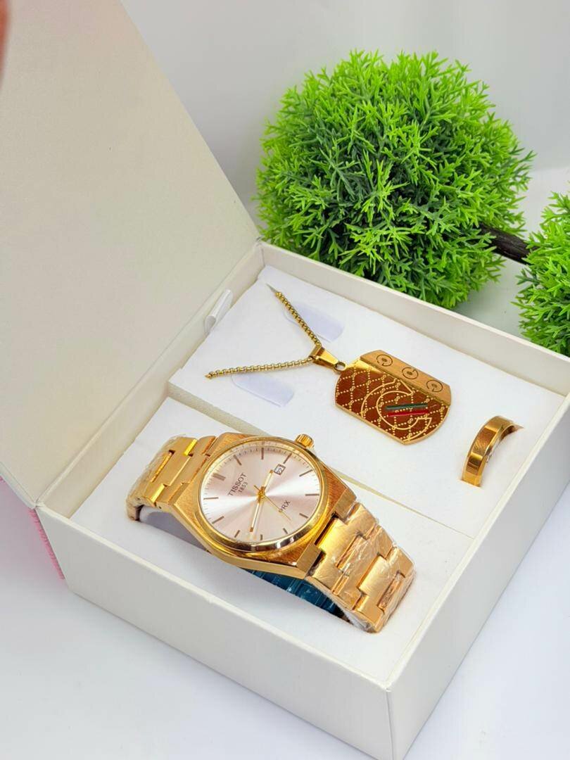 Ensemble Montre et Bijoux pour Homme Luxe