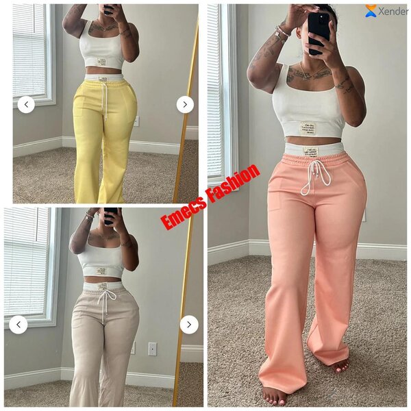 Tops et pantalons tendance