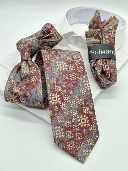 Cravate + pochette  7.5cm