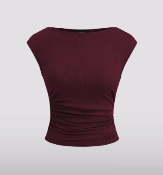 Top Femme Chic Bordeau