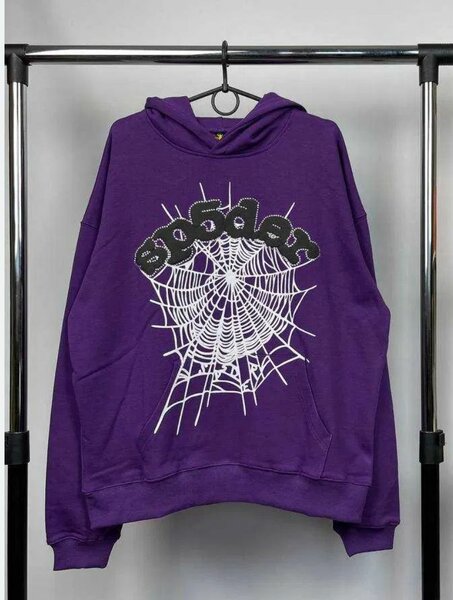 Hoodie violet araignée