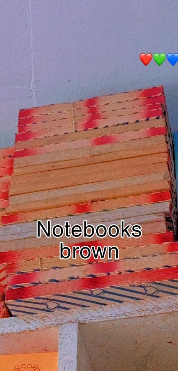 Notebooks of different sizes