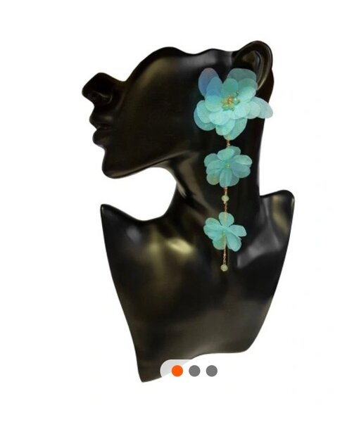 Boucles d'oreilles florales élégantes