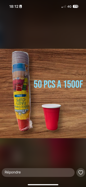 Gobelets 350ml  - 50 pcs