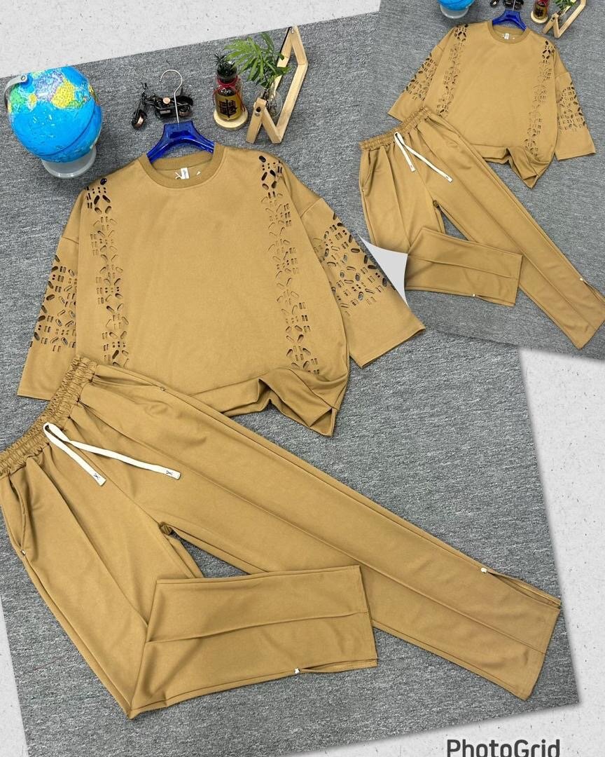 Ensemble Décontracté à Dentelle