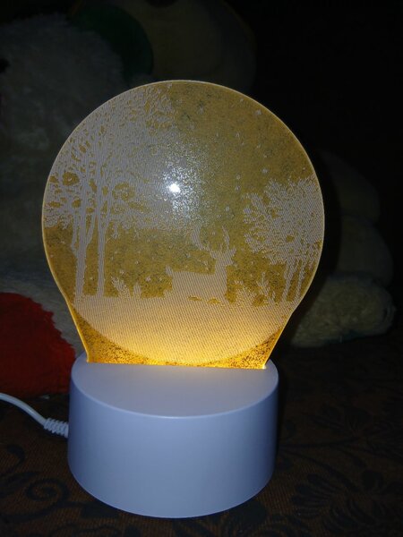 Lampe LED 3D décorative