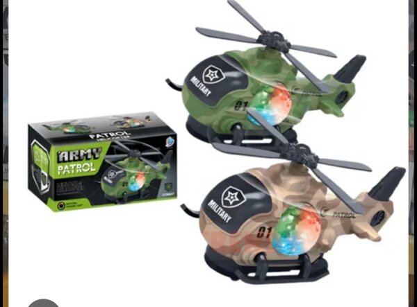 Hélicoptère Jouet Militaire Lumineux