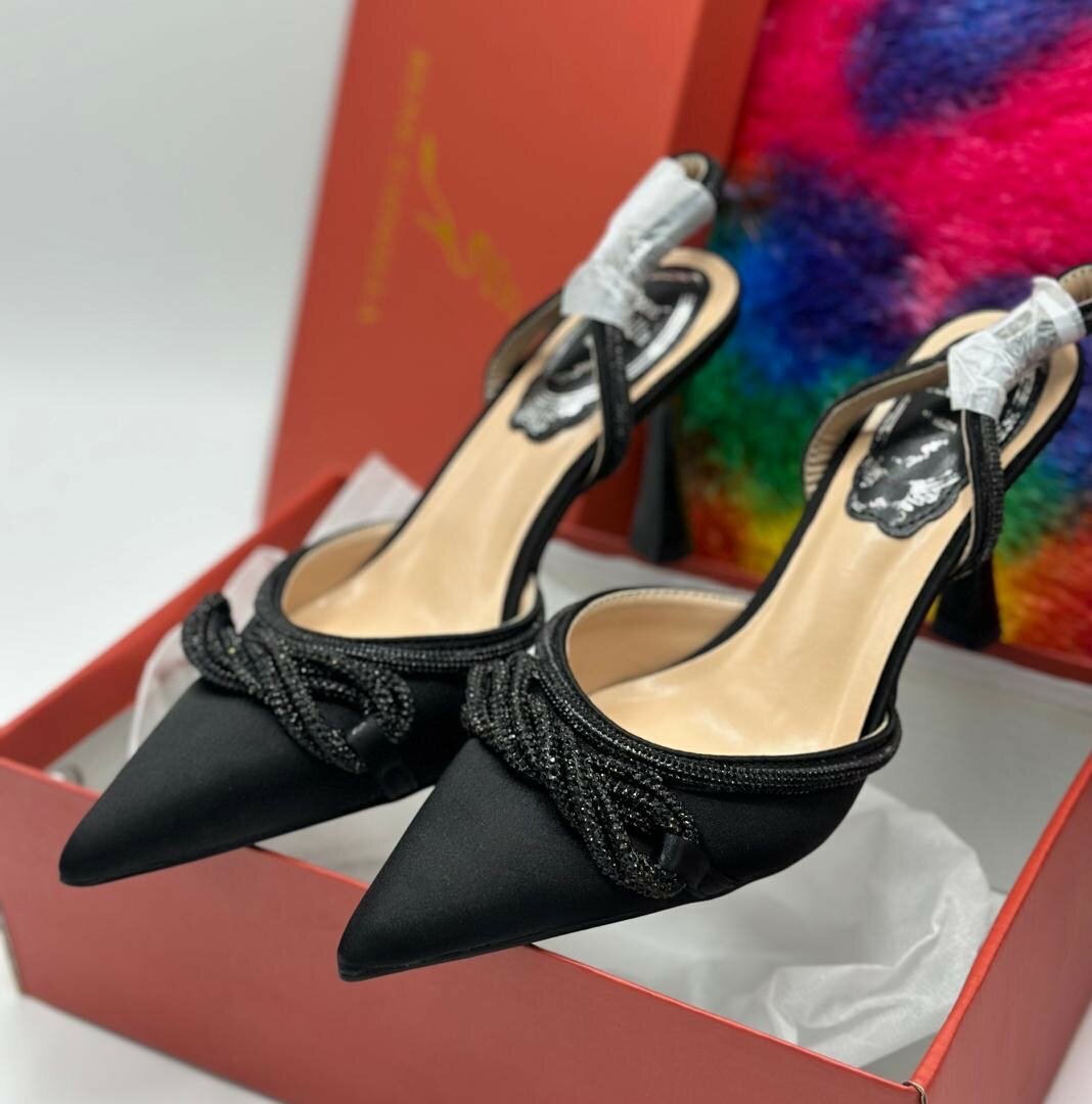 Its a half shoe heel