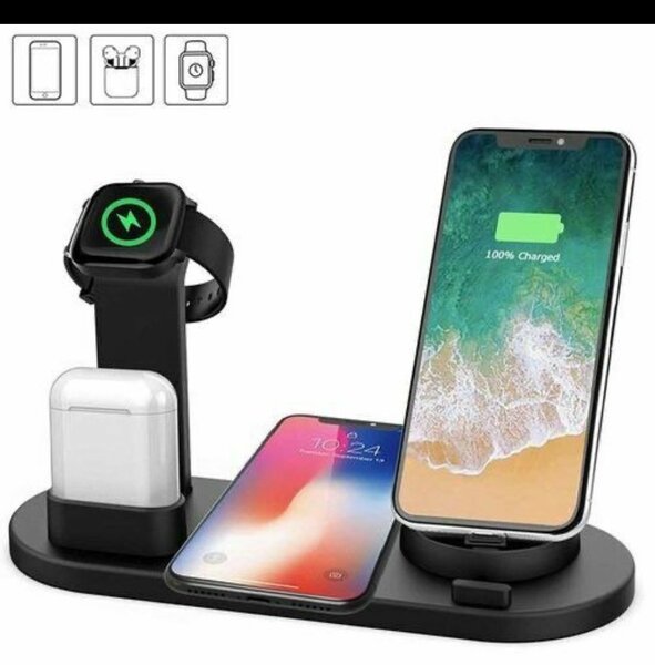 Station de Charge 3-en-1 Sans Fil