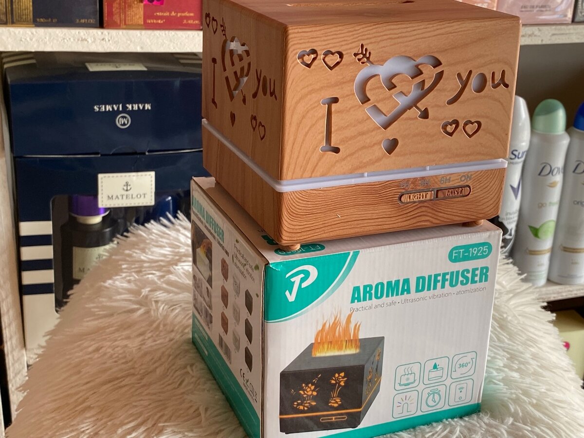 Colourful Flame Lamp Aroma Diffuser/Air Freshener