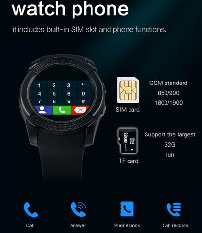 Montre PUCE ET CARTE MÉMOIRE