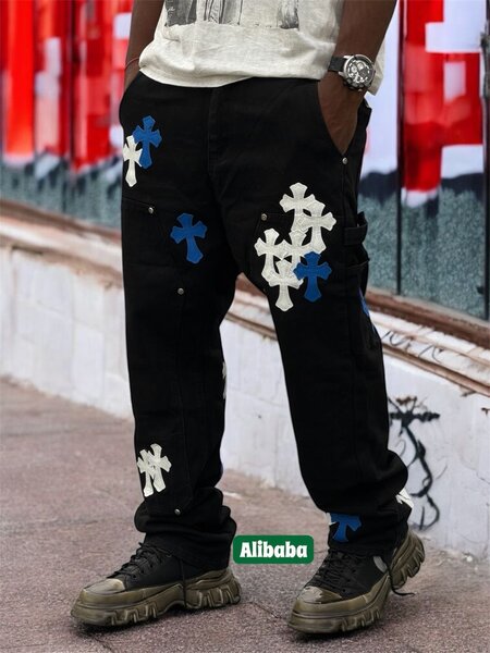 Pantalon streetwear croix