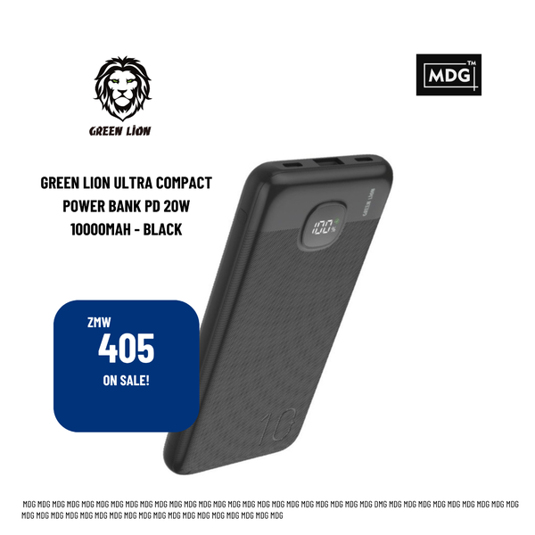 Ultra Compact Green Lion 10,000mAh PowerBank