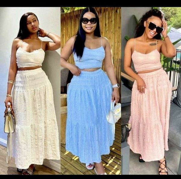 Ensemble jupe et haut pour femmes