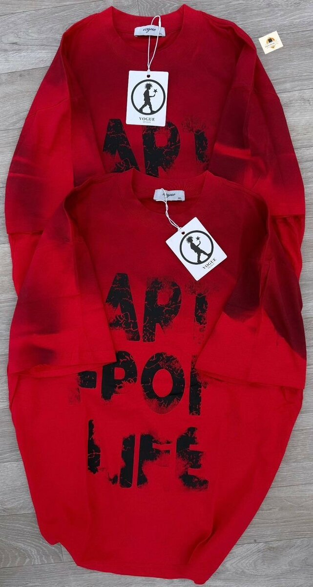 T-Shirts Unisexe Graffiti Rouge