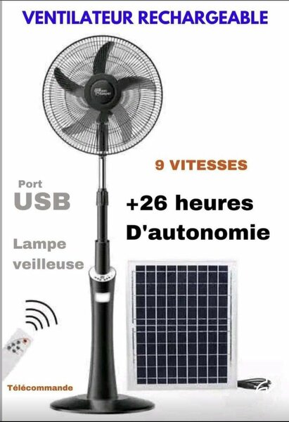 Ventilateur Rechargeable USB