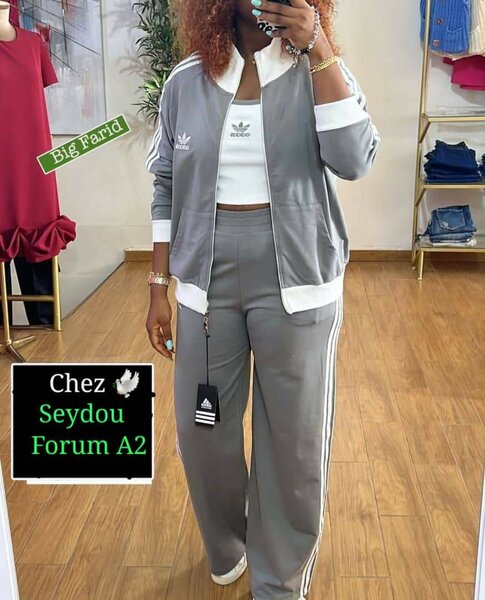 Survêtement Femme Gris Adidas