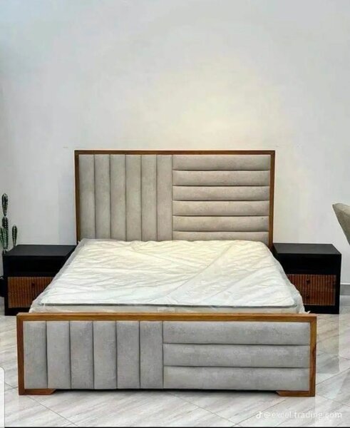 Bed frame with mattress