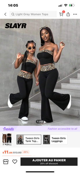 Twin Set Mère-Fille Léopard