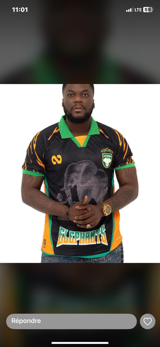 Maillot Éléphant Côte d'Ivoire