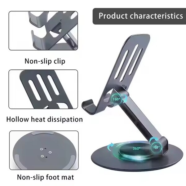 Supports de téléphones rotatif