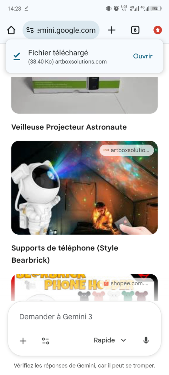 Veilleuse Projecteur Astronaute