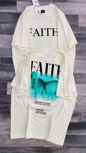 T-Shirt Femme Faith - Ange et Texte Inspirant