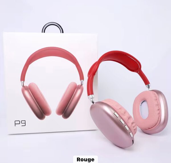 Casque P9 Sans Fil Rouge