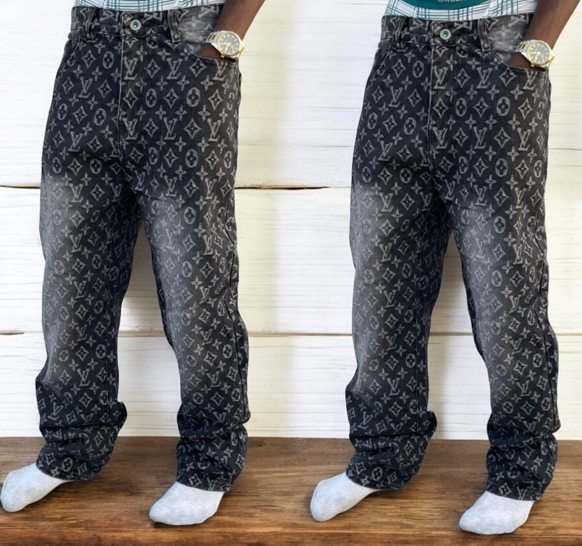 Pantalon large tendance homme