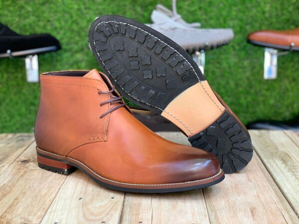 Pure leather smart boot