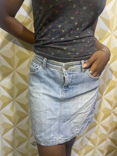 Jupe en jean décontractée