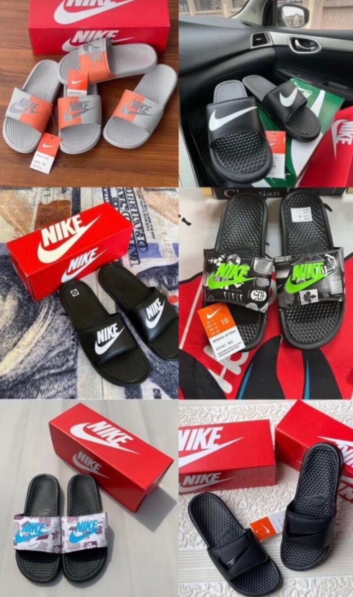 Nike Victori one, Benassi slides