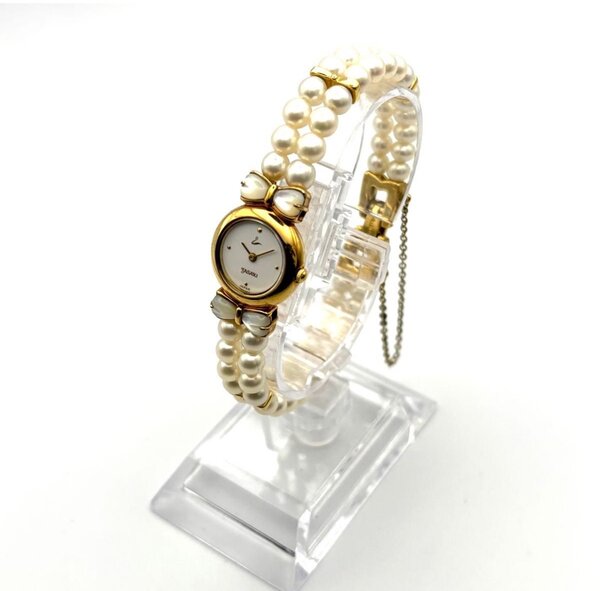 Montre bracelet perles élégante