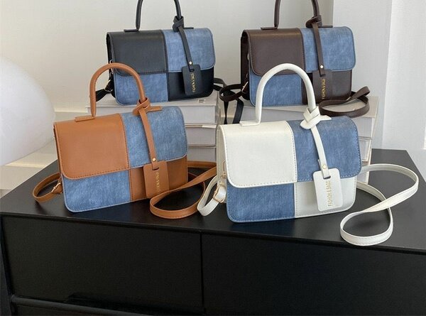 Sac à main en denim tendance