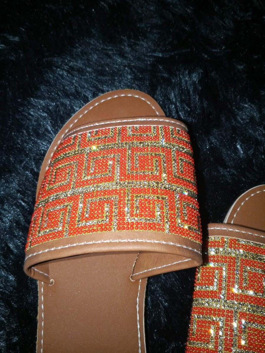 Sandales perlées du Sénégal