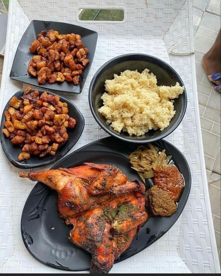 Poulet fumé au feu de bois