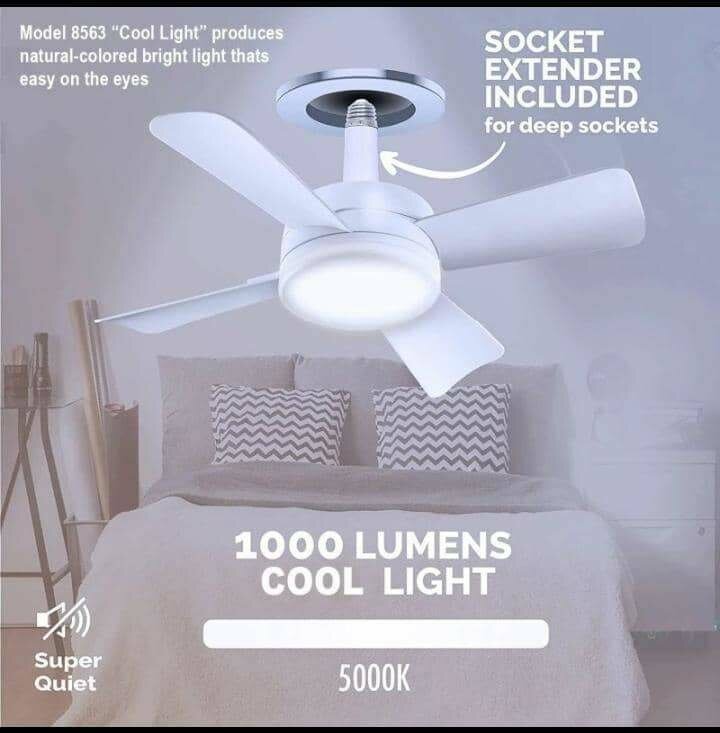 Ventilateur avec lumière.